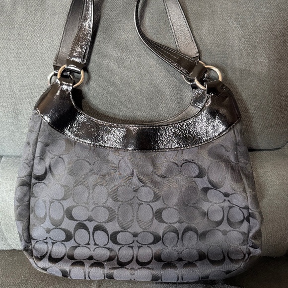 Coach Large Soho Signature Hobo Cloth Handbag - Picture 2 of 9